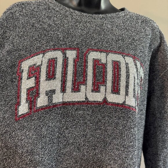 Varsity Spirit Falcons  Sweatshirt MD Black & Gray Crewneck Pullover - Picture 3 of 7
